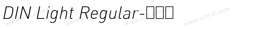 DIN Light Regular字体转换